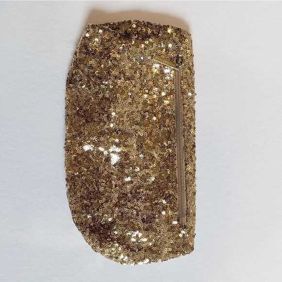 Victoria Secret Gold Sequin Envelope Clutch - Picture 2 of 6